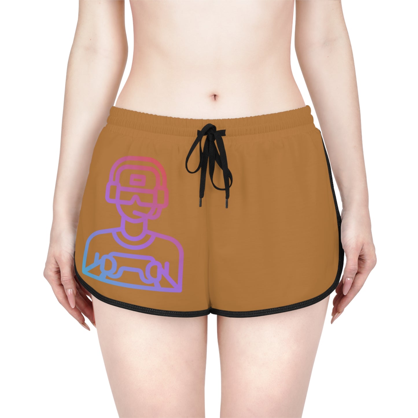 Women's Relaxed Shorts: Gaming Lite Brown