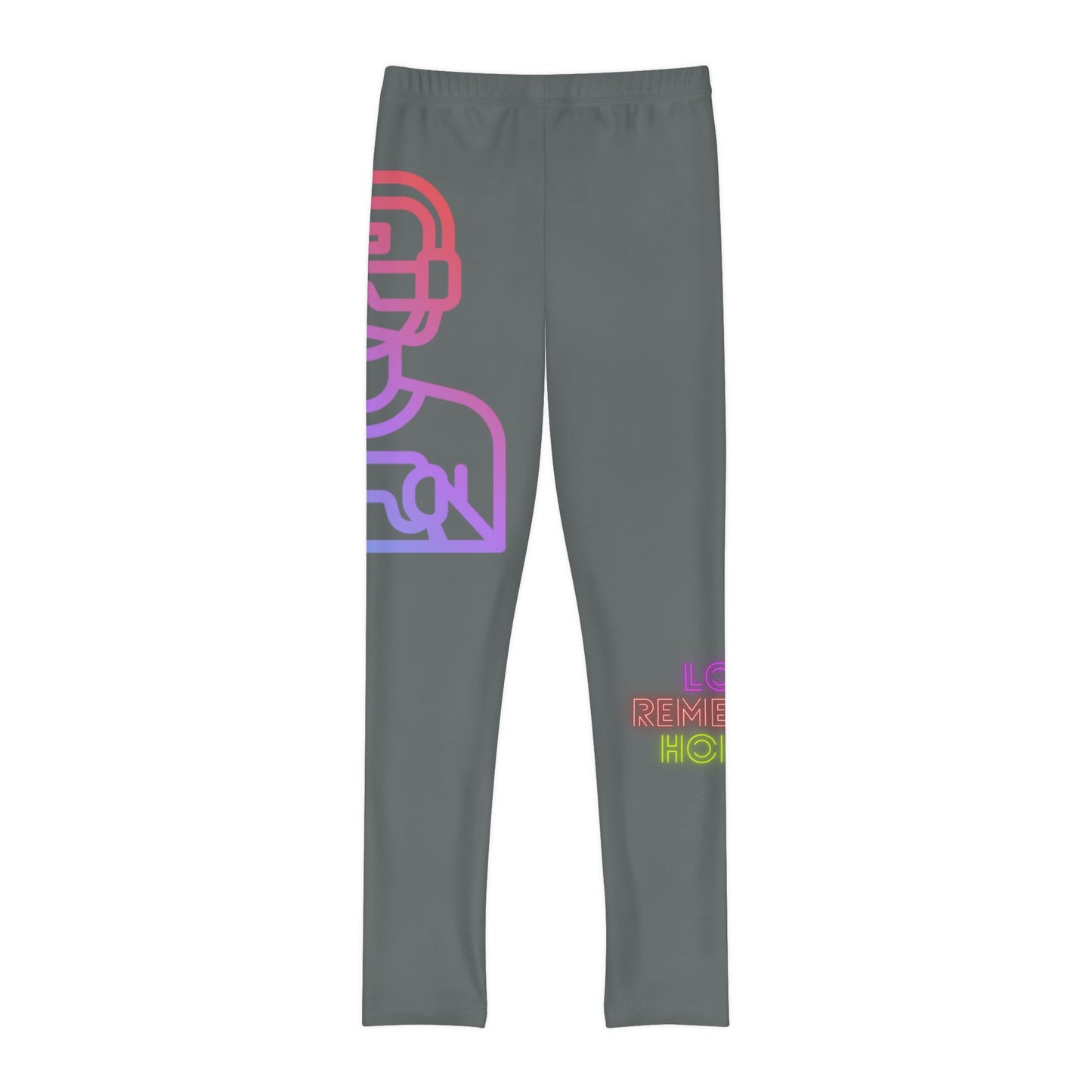 Youth Full-Length Leggings: Gaming Dark Grey