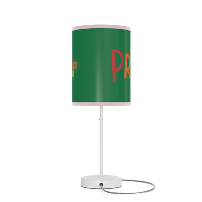 Lamp on a Stand, US|CA plug: LGBTQ Pride Dark Green