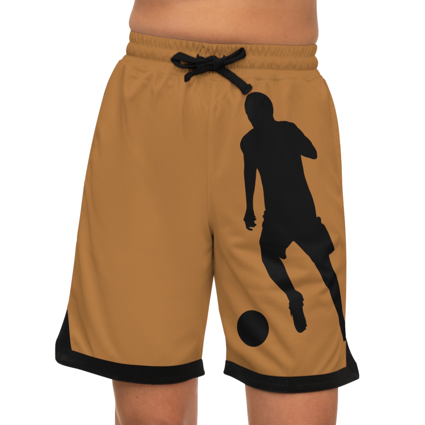 Basketball Rib Shorts: Soccer Lite Brown