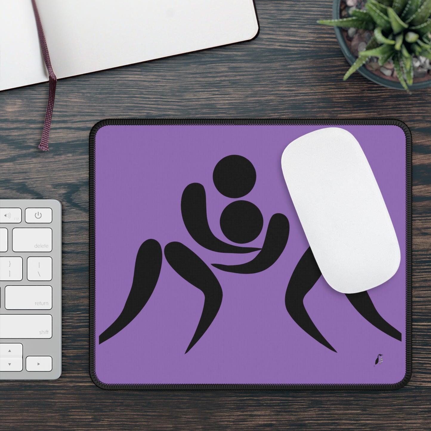 Gaming Mouse Pad: Wrestling Lite Purple