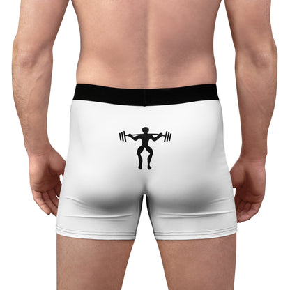 Men's Boxer Briefs: Weightlifting White