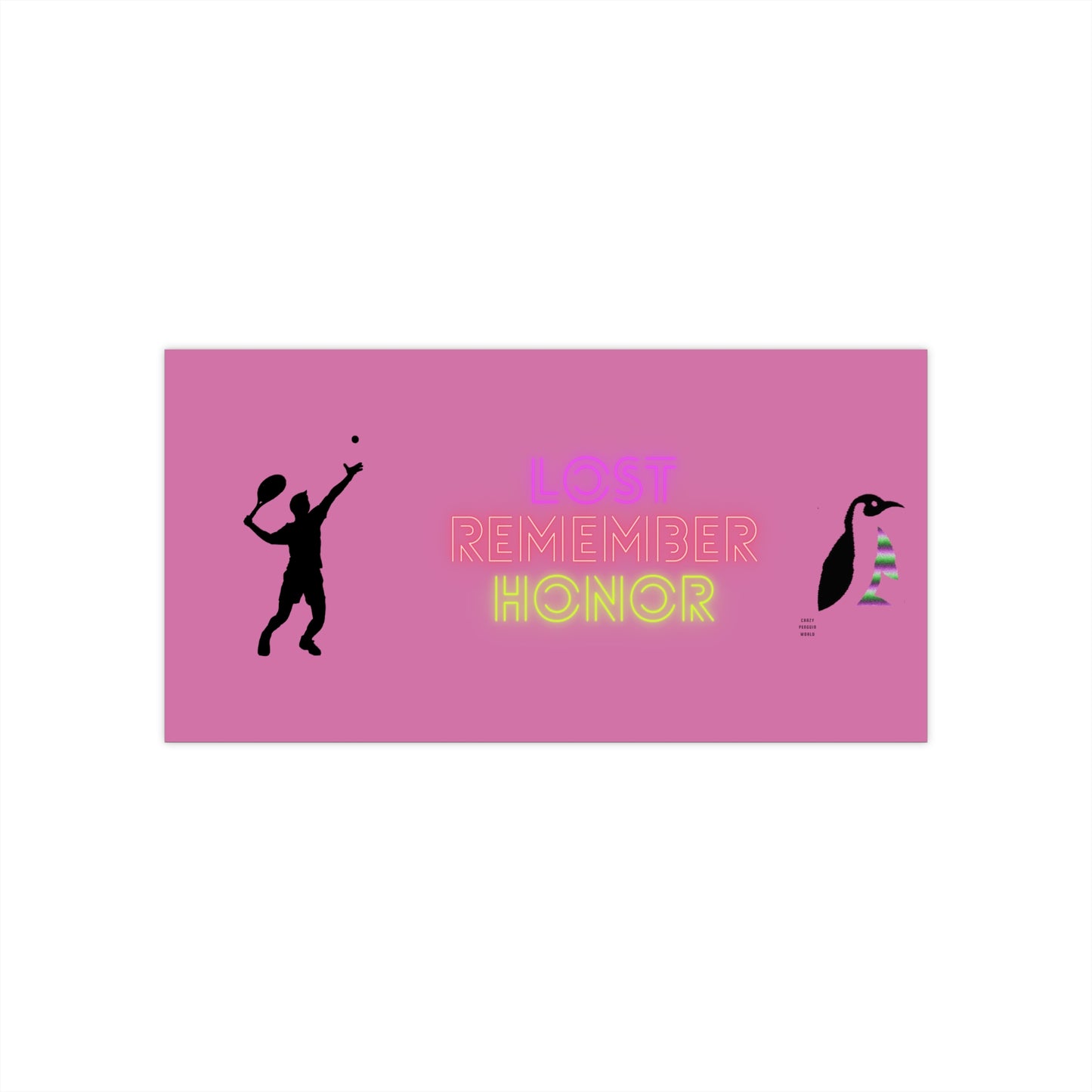Bumper Stickers: Tennis Lite Pink