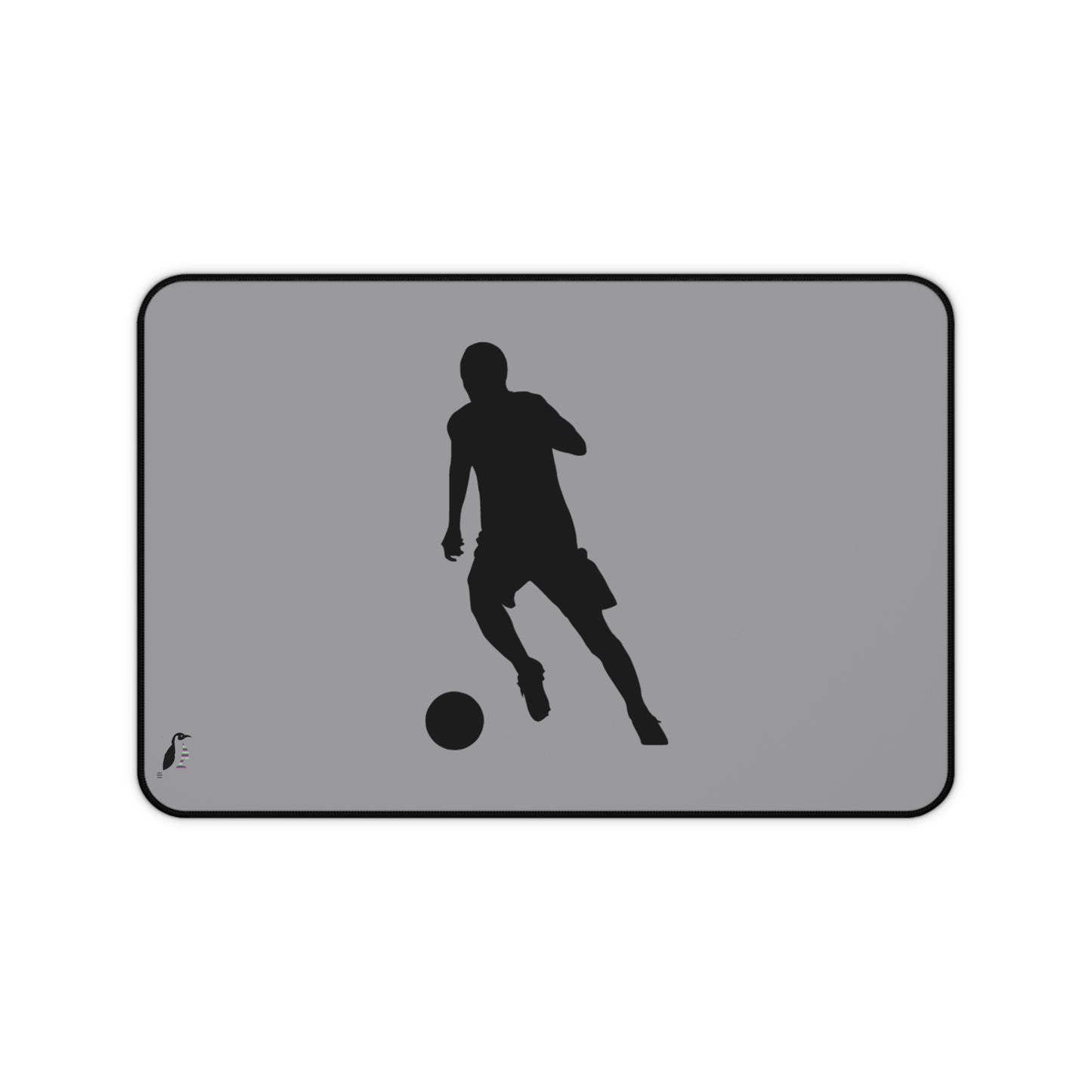 Desk Mat: Soccer Grey