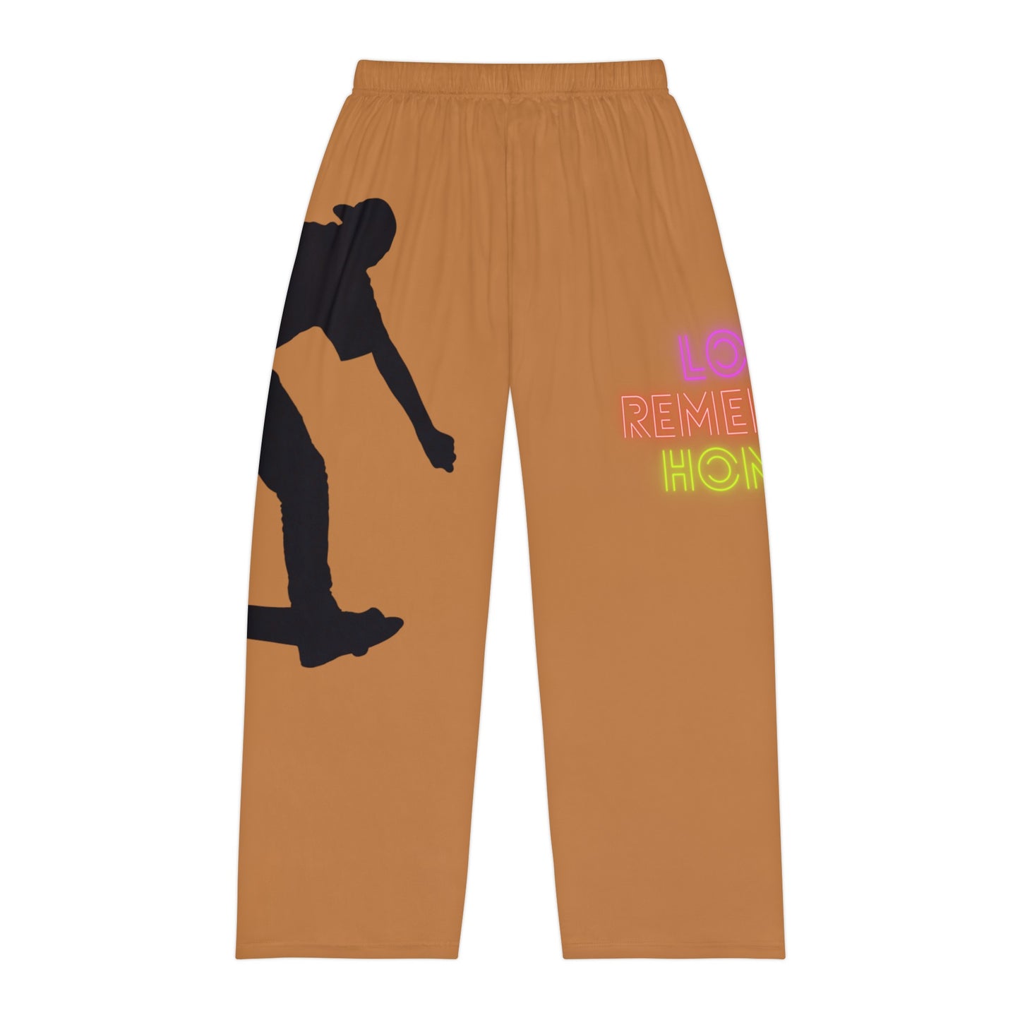 Men's Pajama Pants: Skateboarding Lite Brown