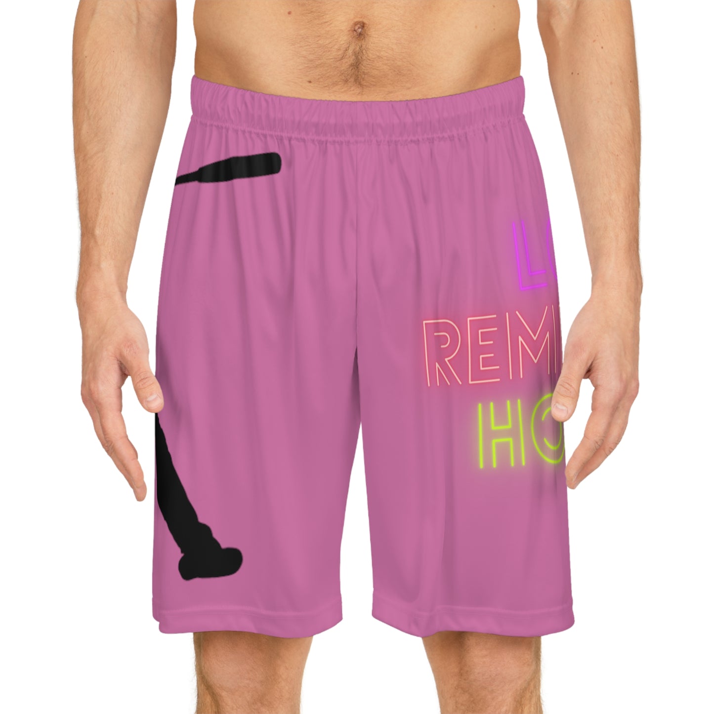 Basketball Shorts: Baseball Lite Pink