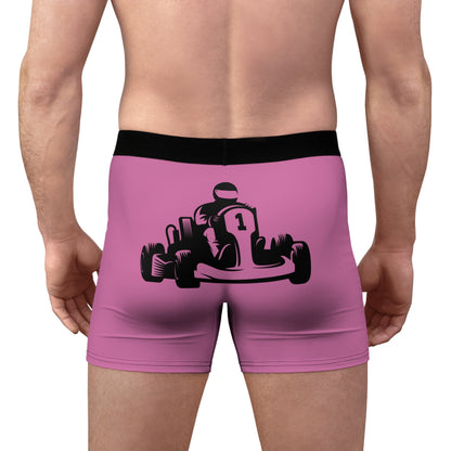 Men's Boxer Briefs: Racing Lite Pink