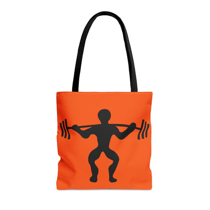 Tote Bag: Weightlifting Orange