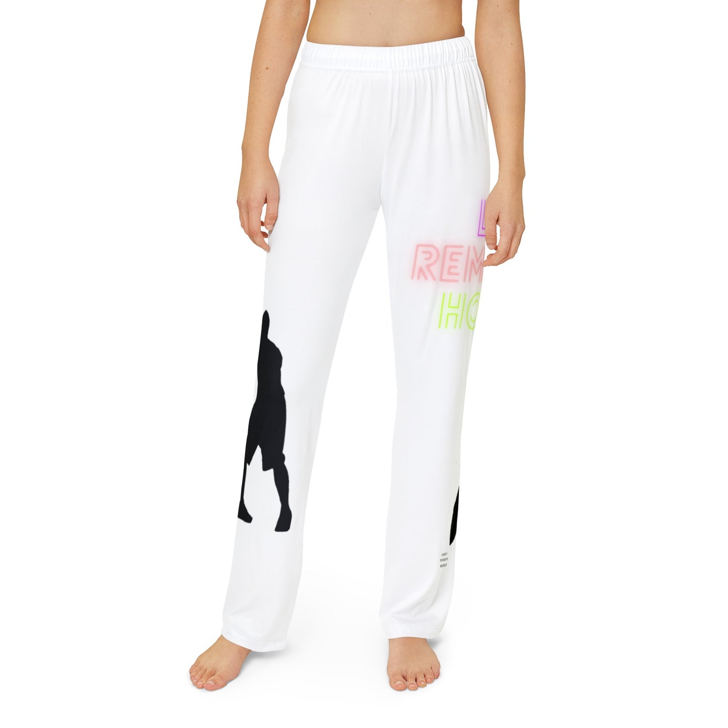 Kids Pajama Pants: Basketball White