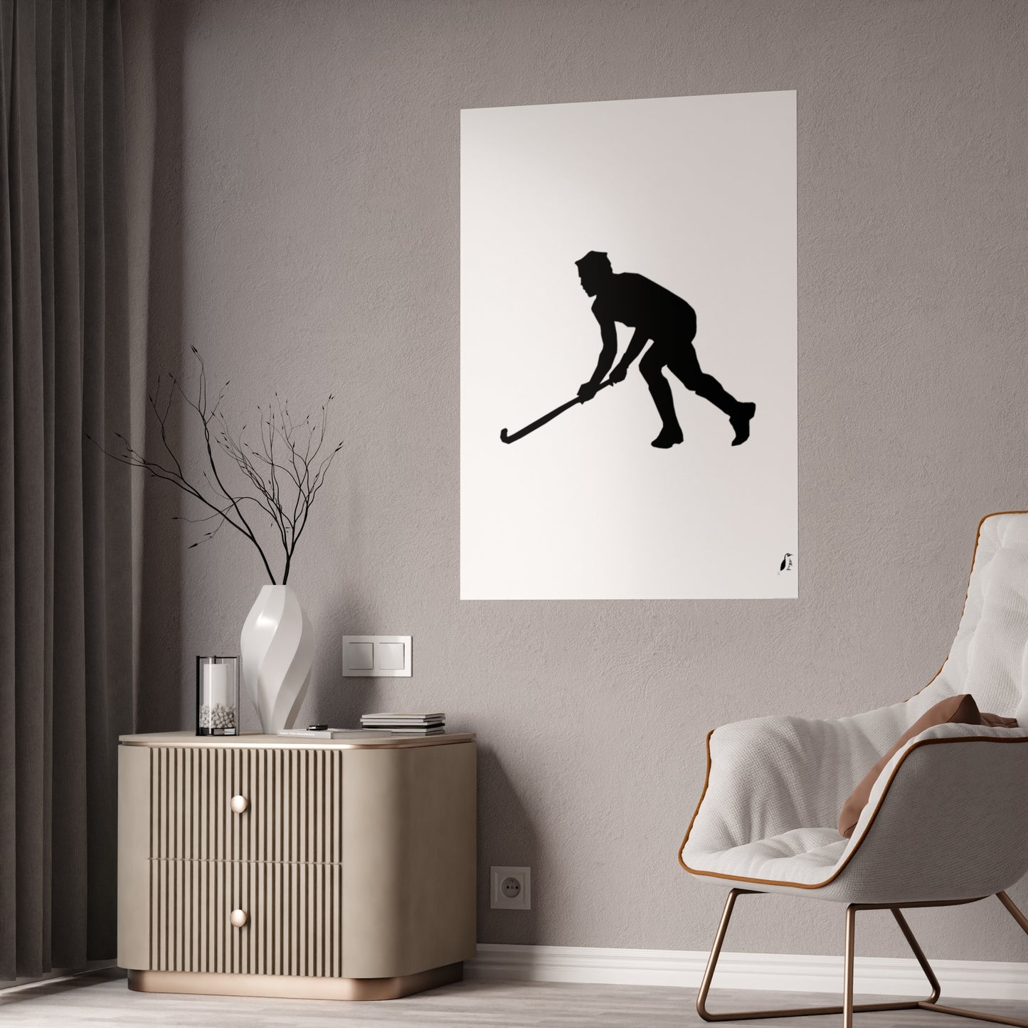 Gloss Posters: Hockey White