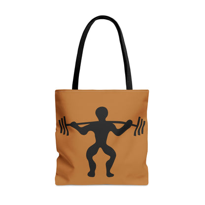 Tote Bag: Weightlifting Lite Brown