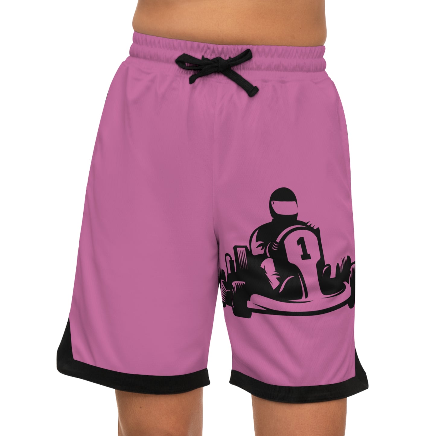 Basketball Rib Shorts: Racing Lite Pink