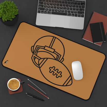 Desk Mat: Football Lite Brown