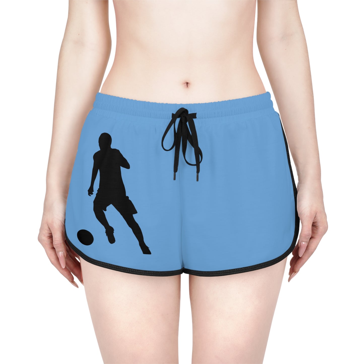 Women's Relaxed Shorts: Soccer Lite Blue