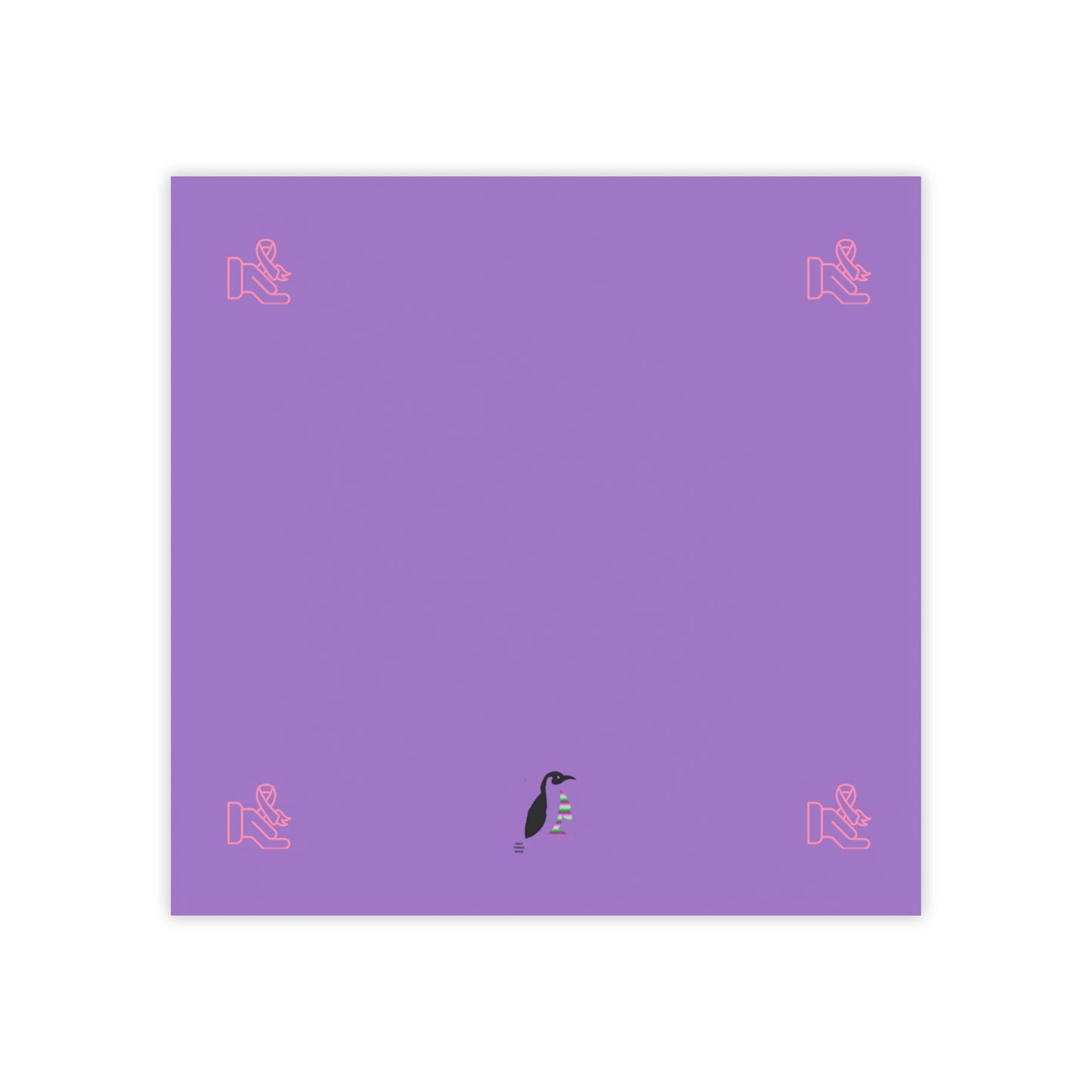 Post-it® Note Pads: Fight Cancer Lite Purple