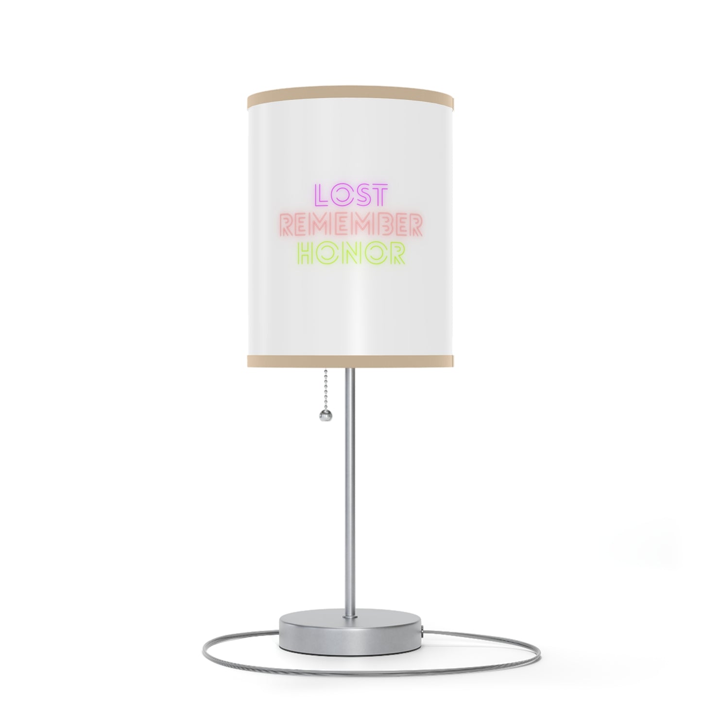 Lamp on a Stand, US|CA plug: Baseball White