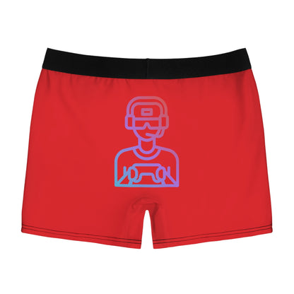 Men's Boxer Briefs: Gaming Red