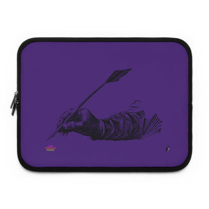 Laptop Sleeve: Writing Purple