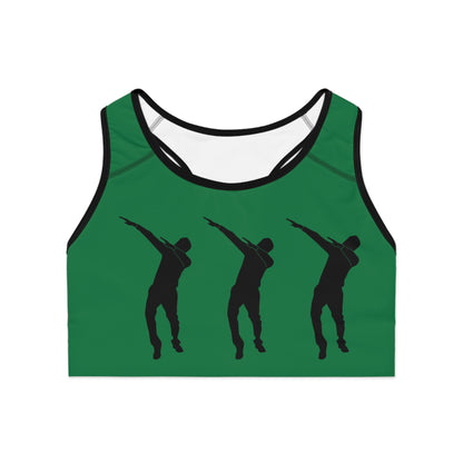 Sports Bra: Dance Dark Green