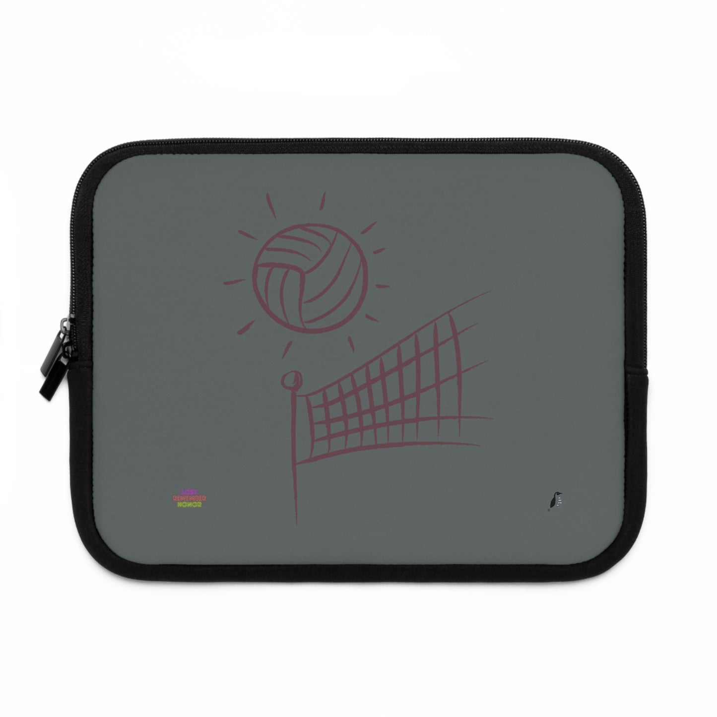 Laptop Sleeve: Volleyball Dark Grey