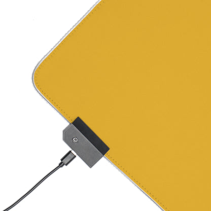 LED Gaming Mouse Pad: Wrestling Yellow