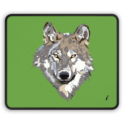 Gaming Mouse Pad: Wolves Green