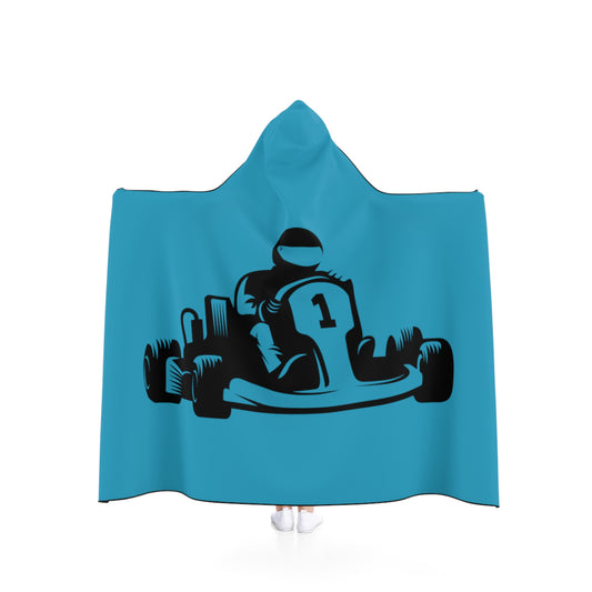 Hooded Blanket: Racing Turquoise
