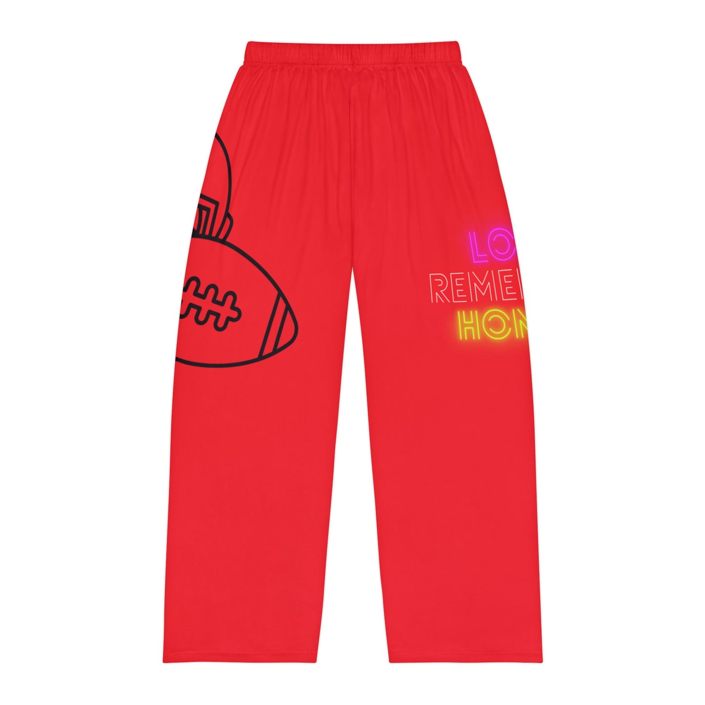 Panlalaking Pajama na Pantalon: Football Red