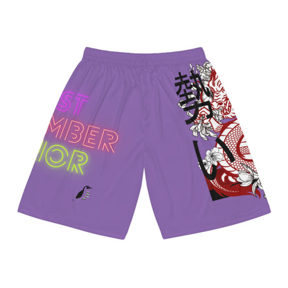 Basketball Shorts: Dragons Lite Purple