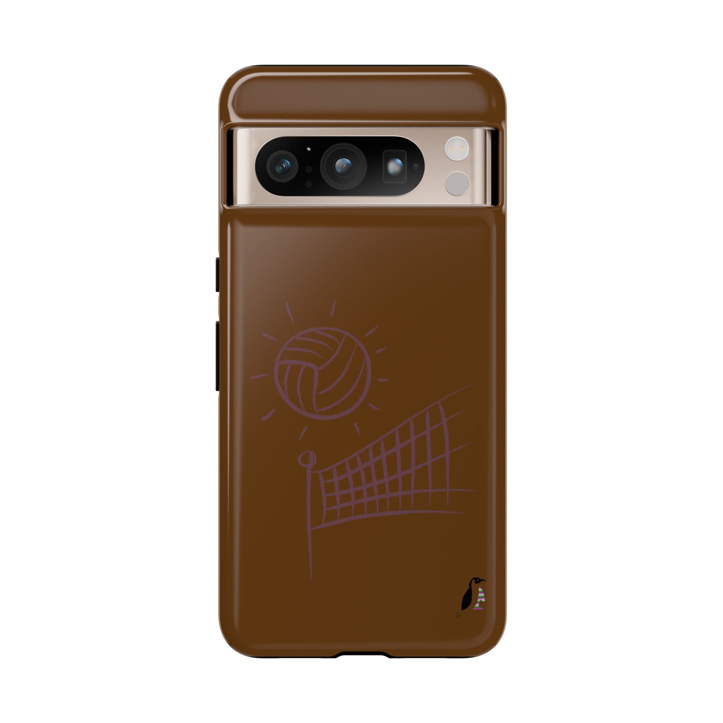 Tough Cases (for Samsung & Google): Volleyball Brown