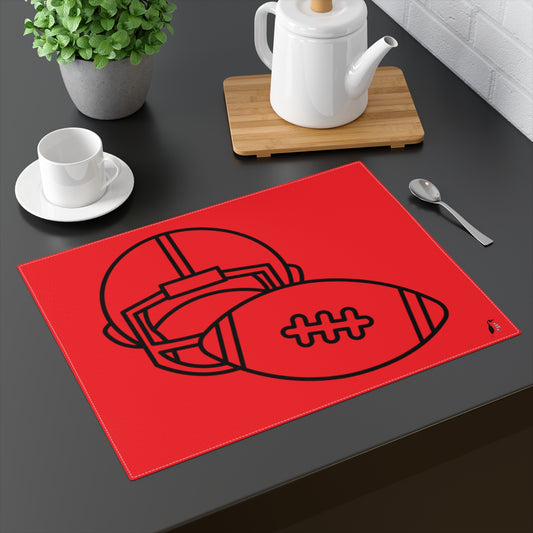 Placemat, 1pc: Football Red