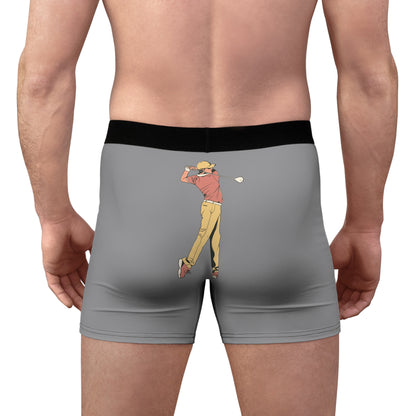 Men's Boxer Briefs: Golf Grey