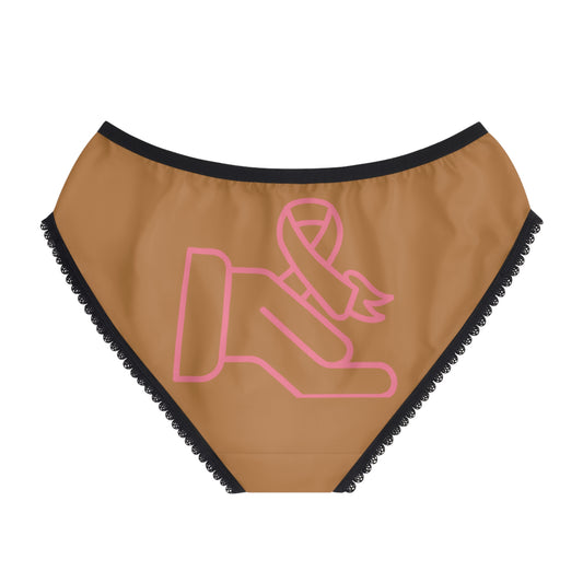 Women's Briefs: Fight Cancer Lite Brown