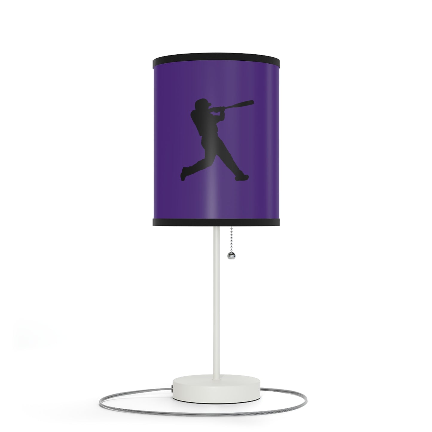 Lamp on a Stand, US|CA plug: Baseball Purple