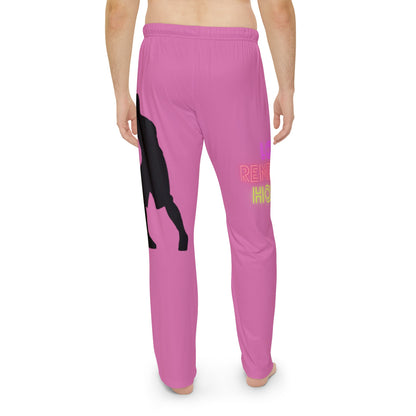 Men's Pajama Pants: Basketball Lite Pink