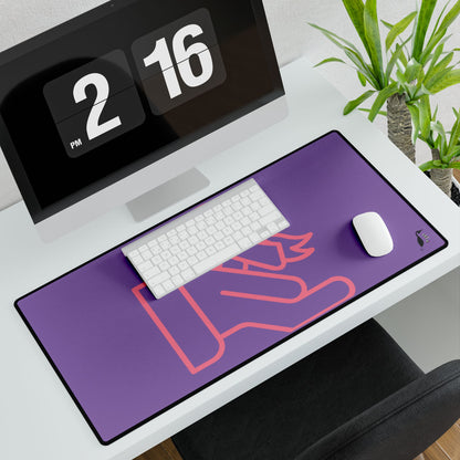 Desk Mats: Fight Cancer Lite Purple