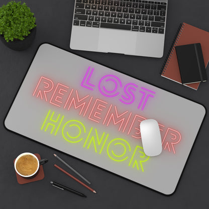 Desk Mat: Lost Remember Honor Lite Grey