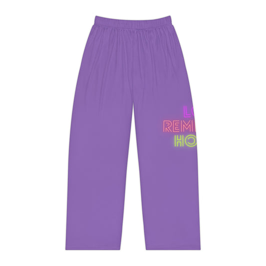 Women's Pajama Pants: Lost Remember Honor Lite Purple