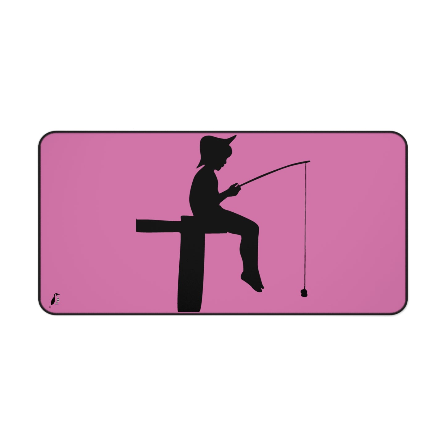 Desk Mat: Fishing Lite Pink