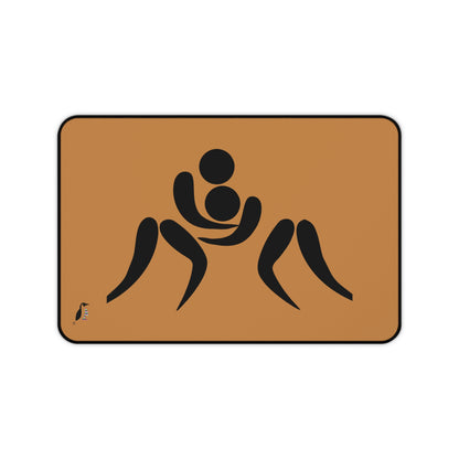 Desk Mat: Wrestling Lite Brown