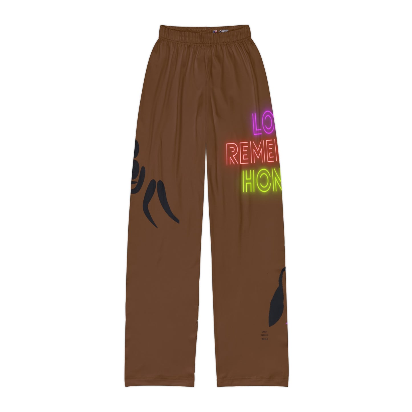 Kids Pajama Pants: Wrestling Brown