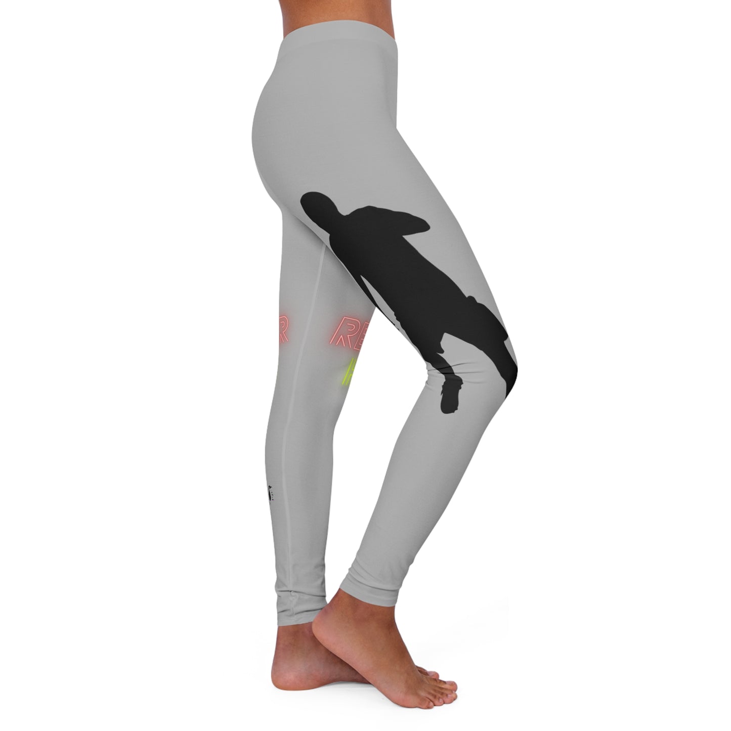 Women's Spandex Leggings: Soccer Lite Grey