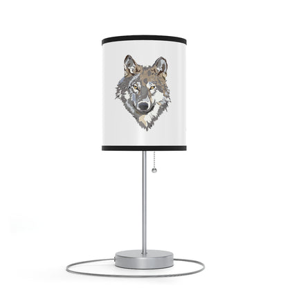 Lamp on a Stand, US|CA plug: Wolves White