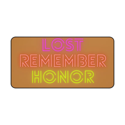 Desk Mat: Lost Remember Honor Lite Brown