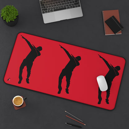 Desk Mat: Dance Dark Red