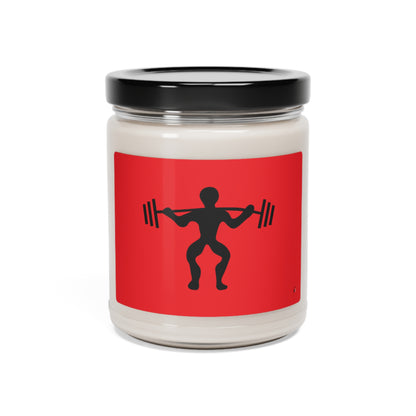 Scented Soy Candle, 9oz: Weightlifting Red