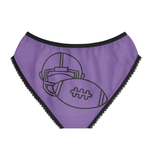 Women's Briefs: Football Lite Purple