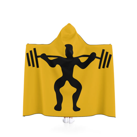Hooded Blanket: Weightlifting Yellow