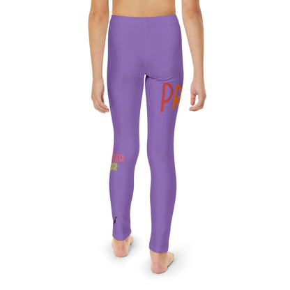 Youth Full-Length Leggings: LGBTQ Pride Lite Purple