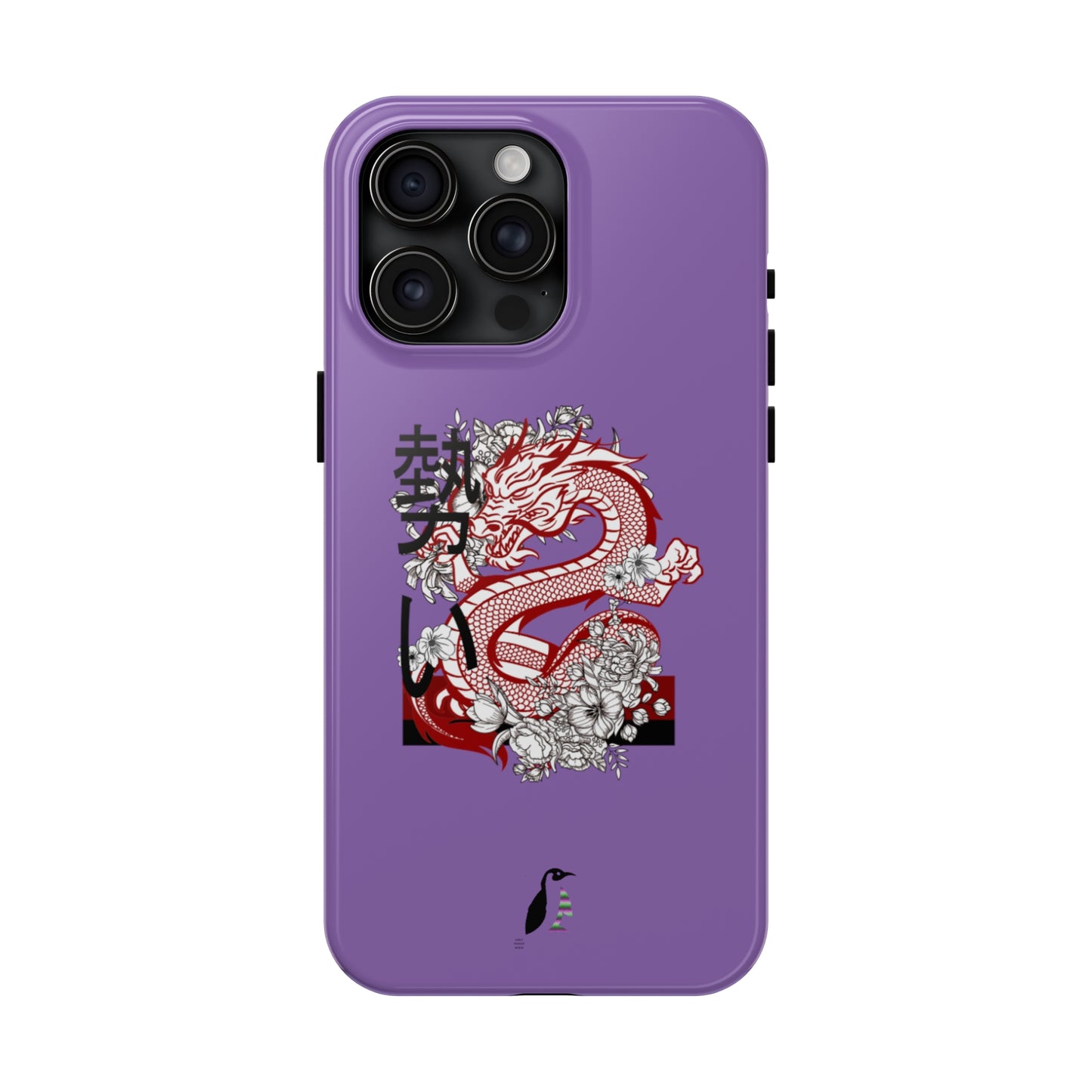 Tough Phone Cases (for iPhones): Dragons Lite Purple